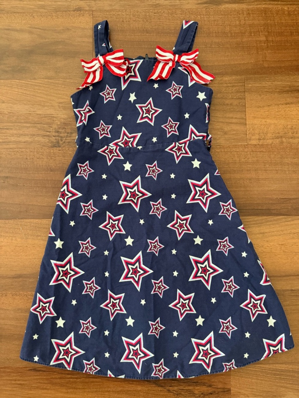 Jessica Ann Stars and Stripes Navy Dress, size 7